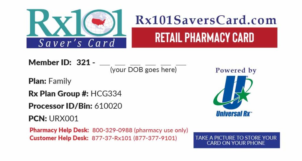 Image of Rx101 Saver's Card - retail